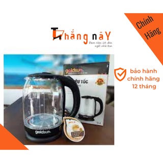Ấm siêu tốc thuỷ tinh gkt2601g , 1,7 lít, bảo hành 12 tháng