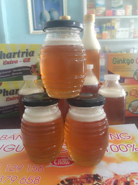 CHAI HỦ THỦY TINH ĐỰNG MẬT ONG 180ML 380ML 780ML