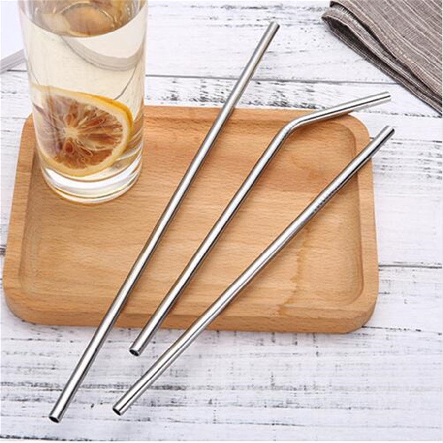Bộ 8 Ống Hút Thép Không Gỉ Tái Sử Dụng Được Kèm Cọ Rửa