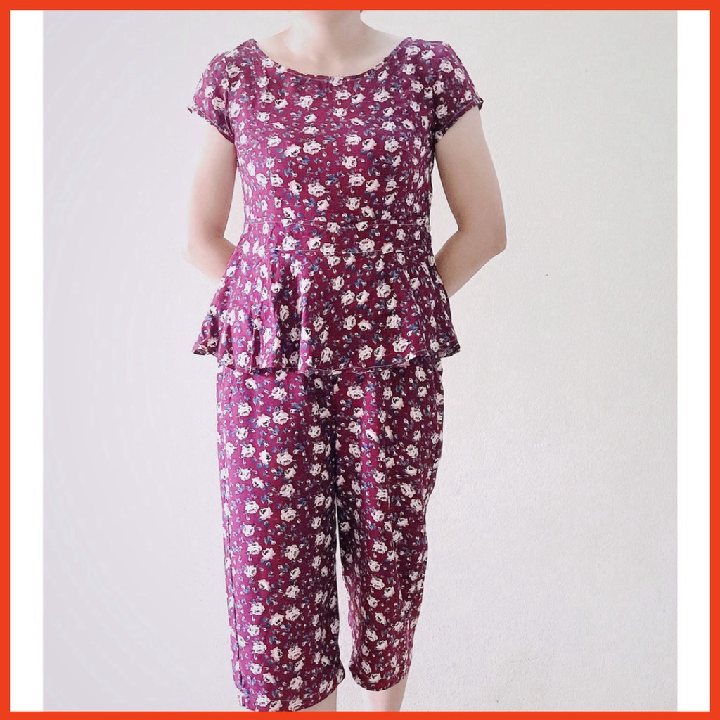 [XẢ KHO] Bộ Lanh Mặc Nhà Mùa Hè 2020 Mẫu Mới Cho Nữ Trẻ Trung Co Giãn | BigBuy360 - bigbuy360.vn