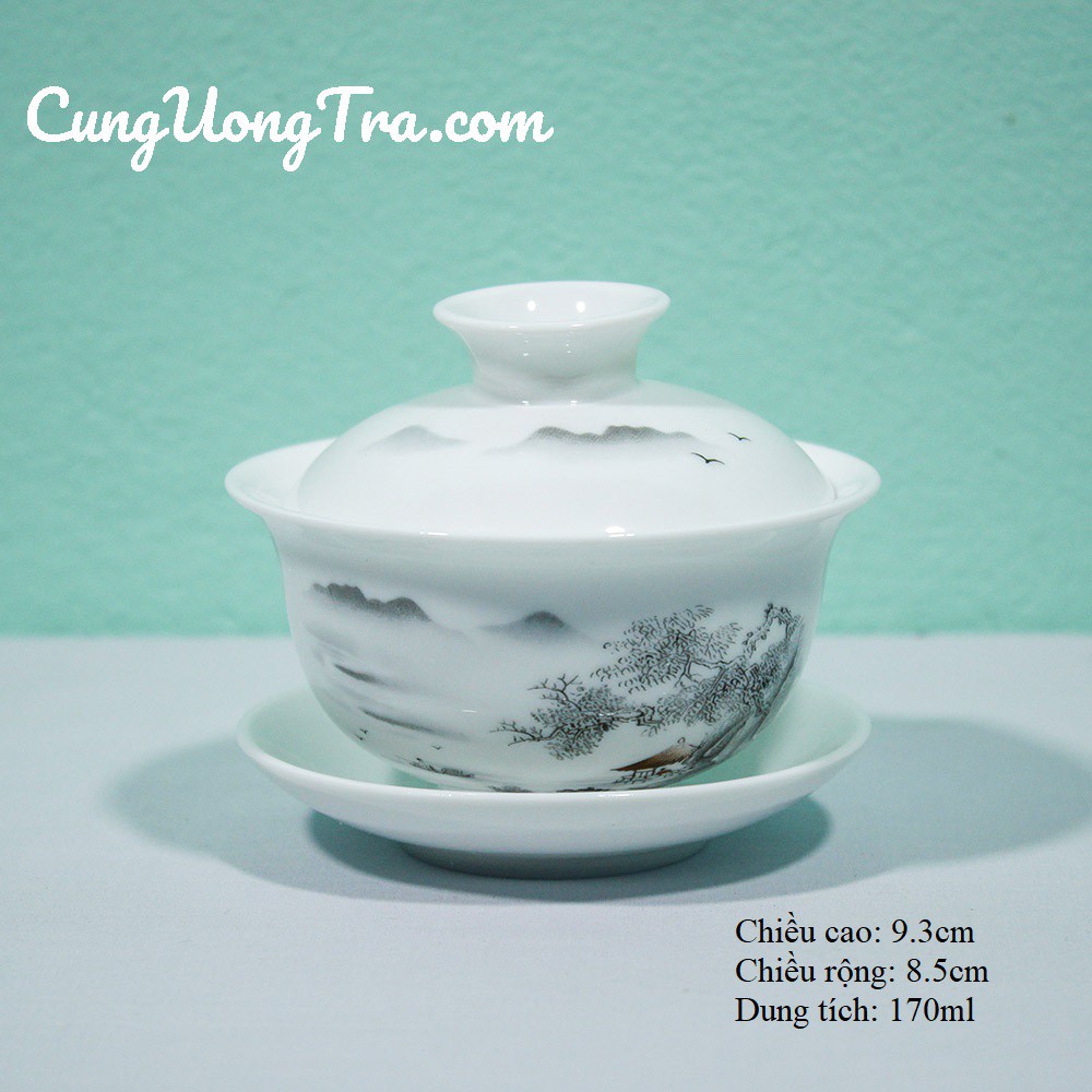 Chén Khải Uống Trà - Chén Khải Sứ
