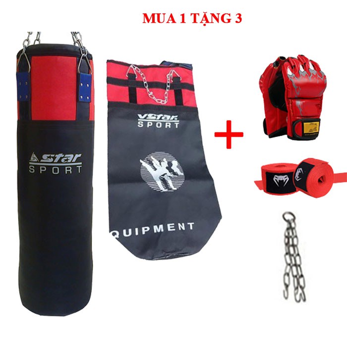 Vỏ Bao Cát Đấm Bốc 100cm Da 3 Lớp Siêu Bền Chính Hãng Đại Nam Sport Mua 1 Được 3