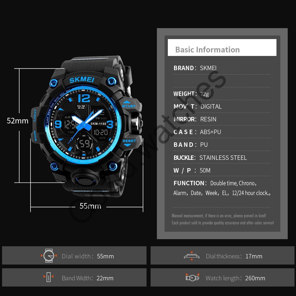 Đồng hồ nam thể thao điện tử chính hãng chống nước SKMEI SM25 cool ngầu -Sport.watch