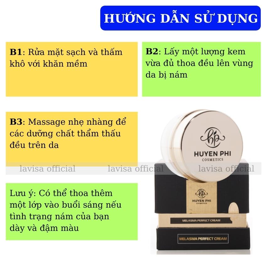 Kem Nám Huyền Phi Sạch Nám Tàn Nhang Dưỡng Da Trắng Sáng Đều Màu Không Bào Mòn Da