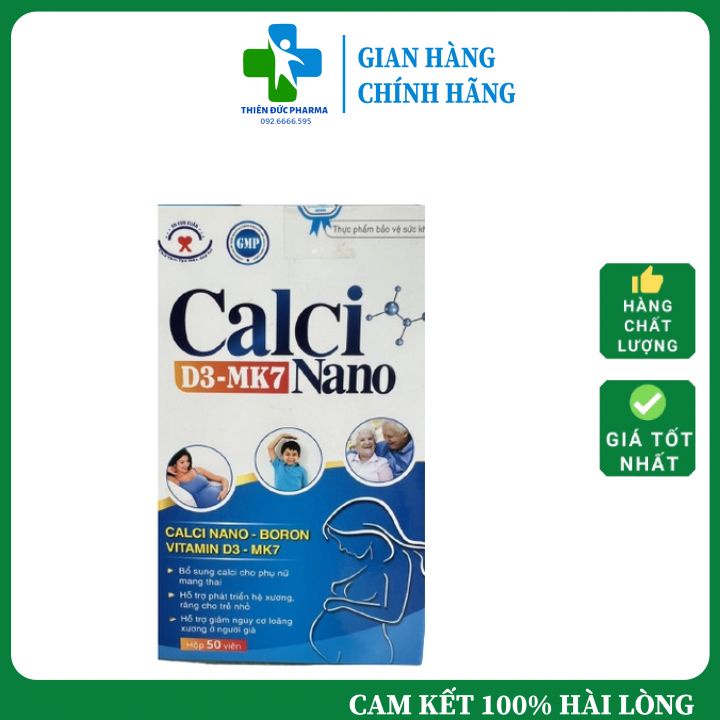 Viên Uống Calci D3 – Mk7 Nano Bổ Sung Calci, Hỗ Trợ Phát Triển Hệ Xương, Giảm Nguy Cơ Loãng Xương