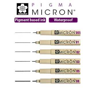 BÚT KIM ĐI NÉT & VẼ KỸ THUẬT SAKURA PIGMA MICRON CÁC SIZE MÀU ĐEN