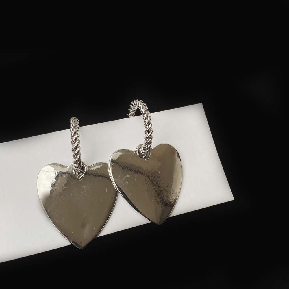 Khuyên Tai Kim Loại Hình Trái Tim Nhiều Màu Sắc Phong Cách Âu Mỹ Thời Trang Cho Nữ