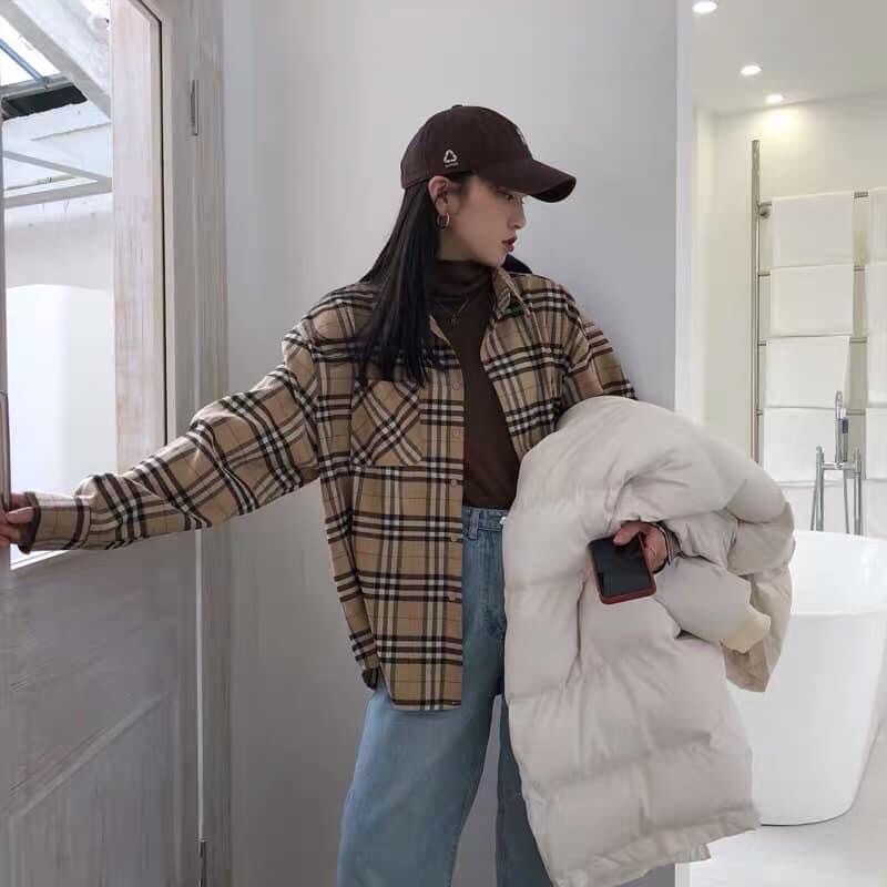 Sơ mi kẻ Burberry thời thượng