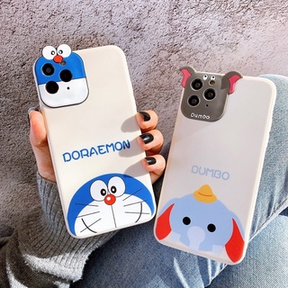 Ốp lưng silicon bảo vệ camera doraemon x voi dumbo