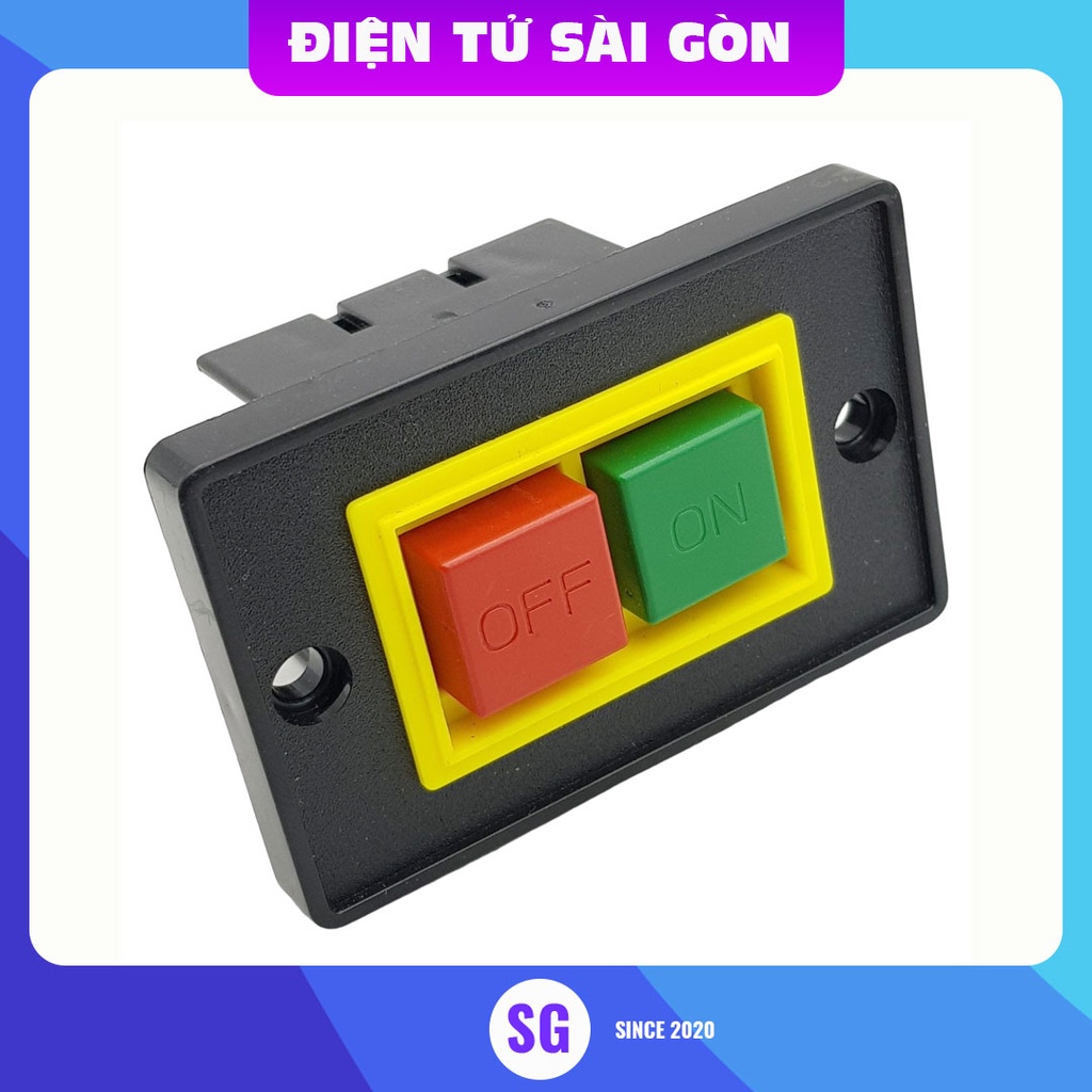 Nút nhấn bật tắt thiết bị tự giữ 3 tiếp điểm QCS1-5