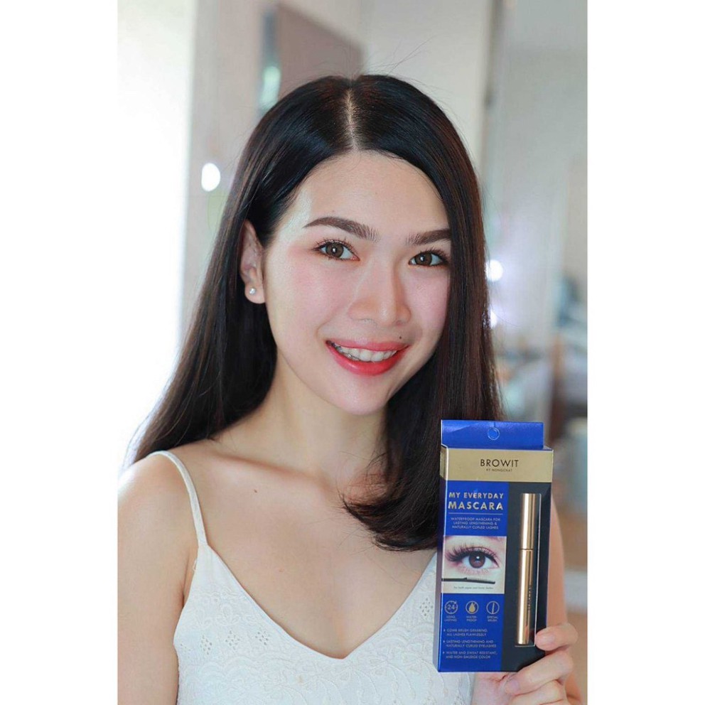 Mascara Browit Nongchat Thái Lan chuốt mi làm dày và dài mi chuyên nghiệp - HanZy Store