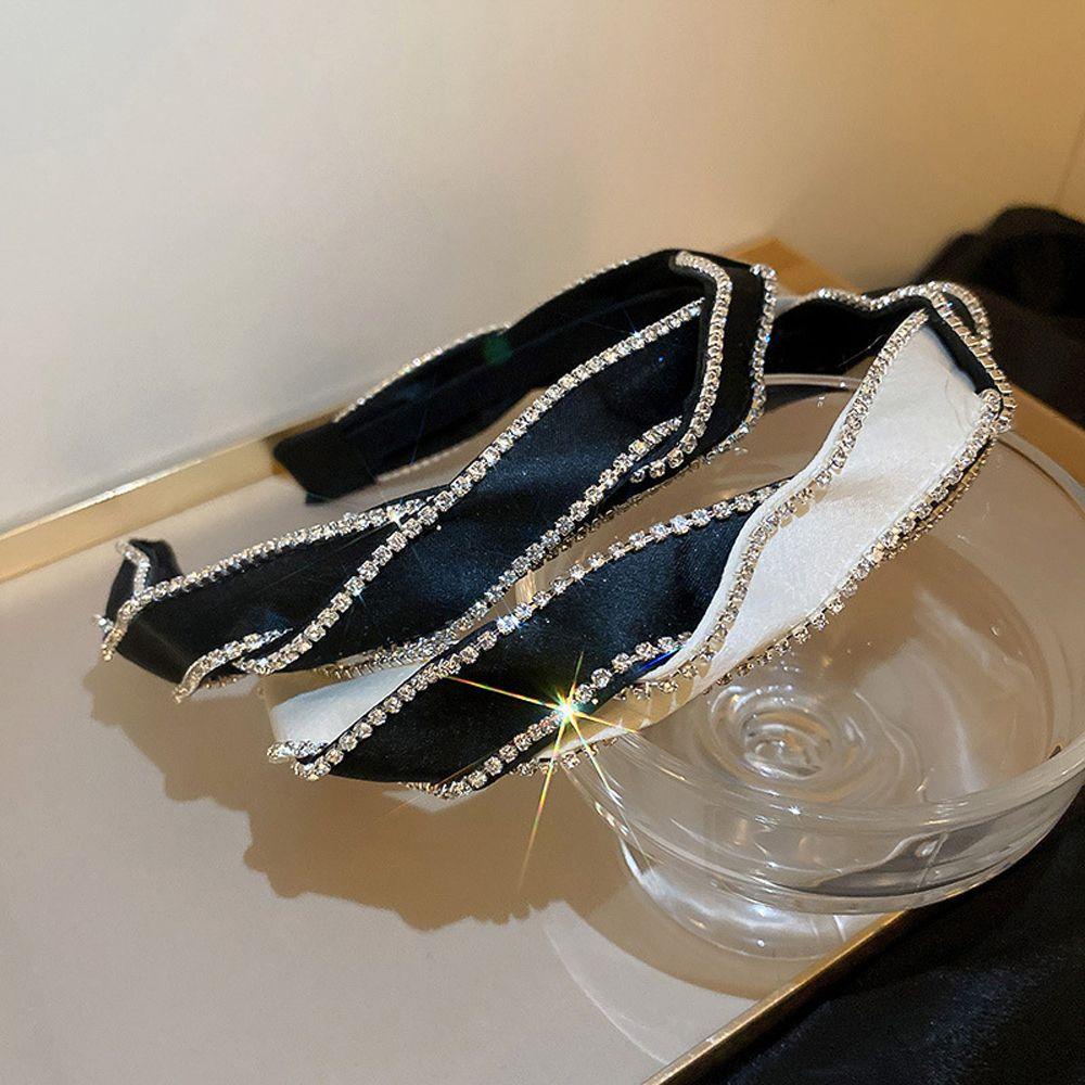 Băng Đô Cài Tóc Đính Đá Zircon WMES15H Phong Cách Vintage Chống Trượt Thời Trang Cho Nữ|Băng Đô Cài Tóc Cho Nữ