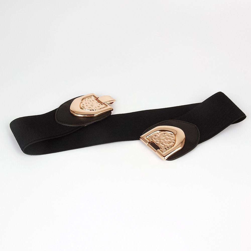 Epoch Thắt Lưng Co Giãn Màu Trơn Khóa Kim Loại Thời Trang Mùa Hè Cho Nữ