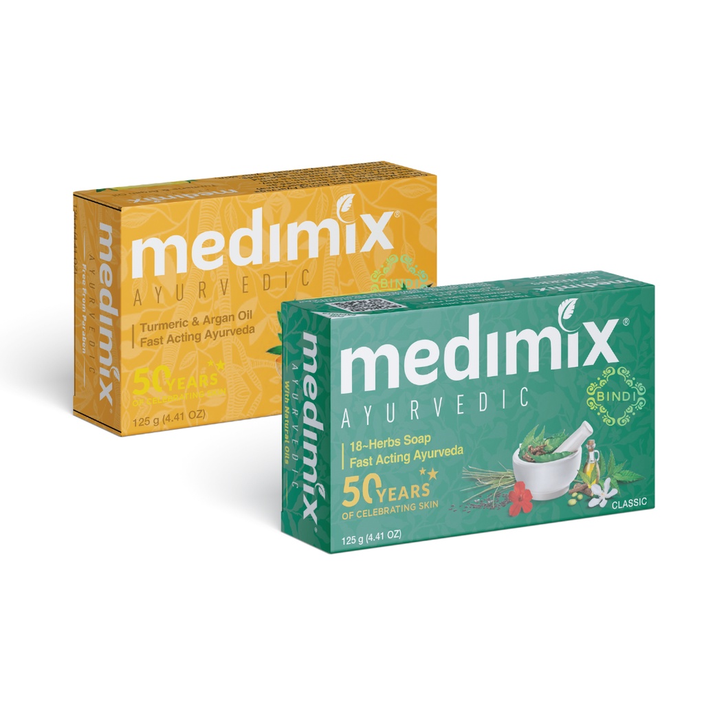 Combo xà phòng Medimix 18 loại thảo dược 125g/bánh - Nghệ Argan 125g/bánh