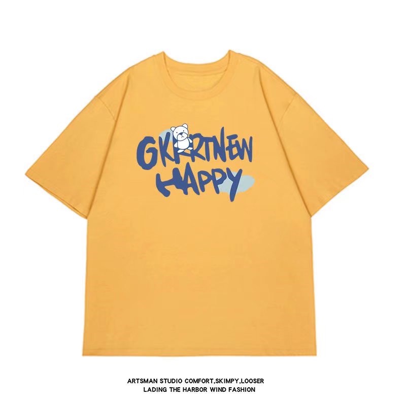 Áo Thun Nam Tay Ngắn Dáng Rộng In Chữ M-8XL