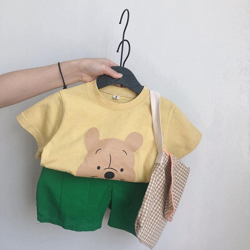 Áo Phông Cho Bé, In Hình Ngỗ Nghĩnh, Màu[XANH, VÀNG, TÍM, HỒNG, TRẮNG] Vải Thun Cotton QC Size 11-30Kg