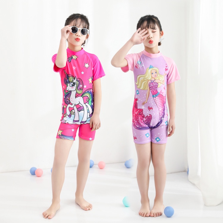 Bộ Đồ Bơi Một Mảnh In Họa Tiết Hoạt Hình Siêu Anh Hùng Cho Bé Trai Gái 3-12 Tuổi