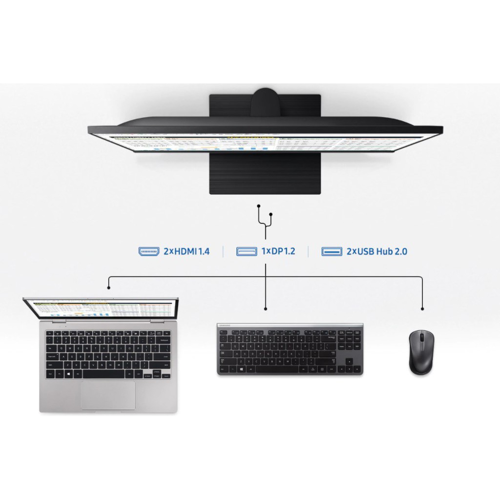 Màn hình Samsung LF24T450FQEXXV 23.8Inch IPS | BigBuy360 - bigbuy360.vn