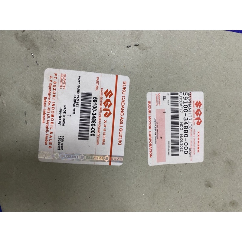 Bố thắng đĩa trước satria fi raider fi gsx bandit suzuki chính hãng