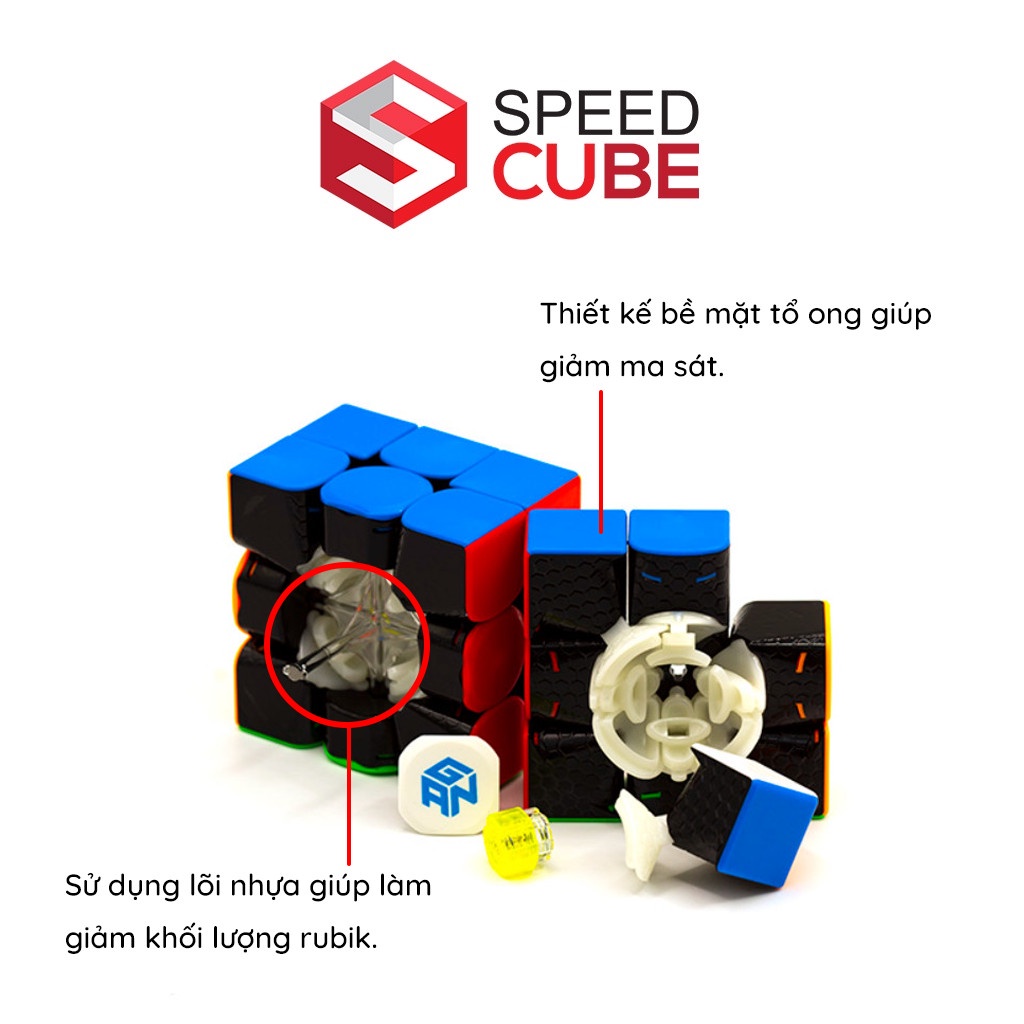 Rubik 3x3 Gan 356 RS Mod Nam Châm / Thường Stickerless - Shop Speed Cube