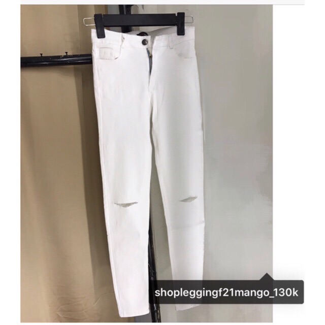 Quần rách gối đen trắng [Ảnh thật] | BigBuy360 - bigbuy360.vn