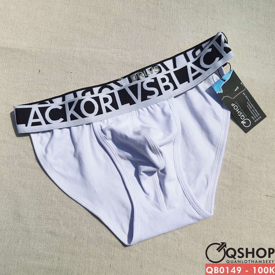 Quần lót tam giác nam hỡ sườn thun cotton QSHOP QB0149