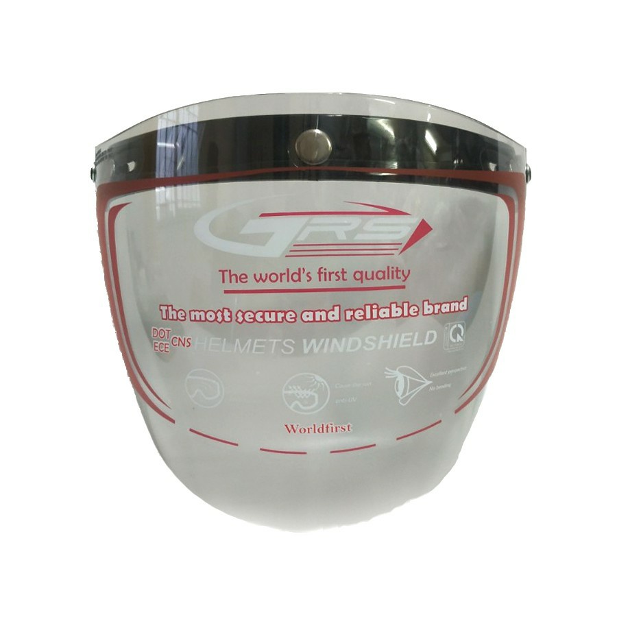 Kính gắn nón bảo hiểm 3/4 và 1/2 3 khuy GRS