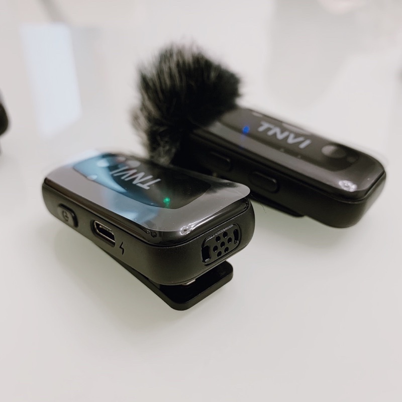 Bộ 2 micro cài áo không dây TNVI V3 dùng cho điện thoại, máy quay, quay vlog Youtube, phỏng vấn…