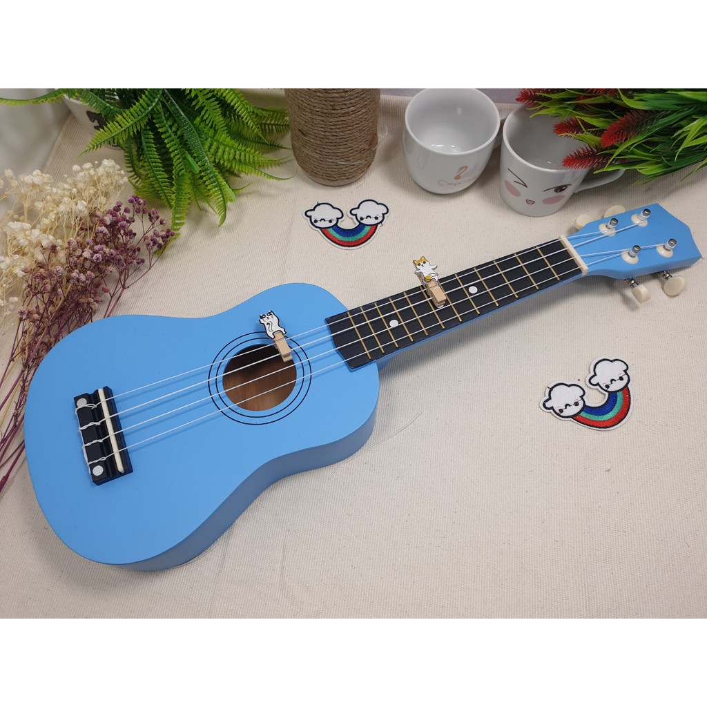 Đàn Ukulele Full Gỗ Sơn Màu Andrew M2C-T05 Soprano Cần Gỗ- tặng full phụ kiện