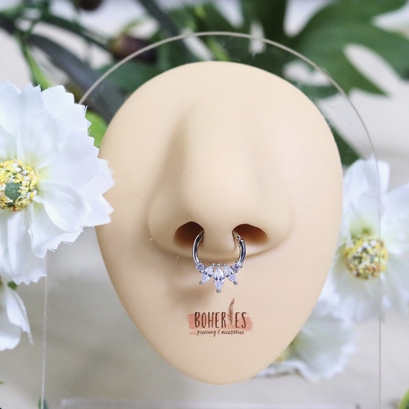 Boheries/Khuyên tai Daith/Septum bạc 925