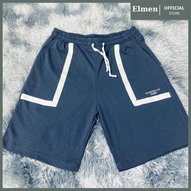 Quần đùi nam nữ unisex  ống rộng chất thun poly, quần short nam nữ unisex dáng sooc thể thao - ELMEN