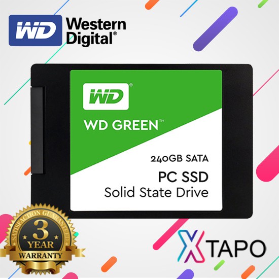 Ổ cứng SSD 240GB WD Green WDS240G2G0A - Hàng Chính Hãng (bảo hành 36 tháng)