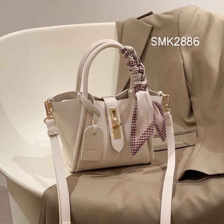 SMK2886- TÚI DA PU KÈM KHĂN