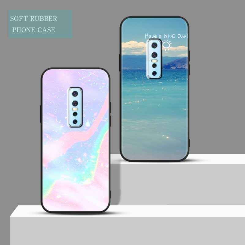 Ốp Điện Thoại TPU Silicon Cao Su Mềm Chống Nứt Màu Đen Chất Lượng Cao Cho VIVO 1910 V17 pro