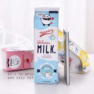 Bóp viết hình bịch sữa