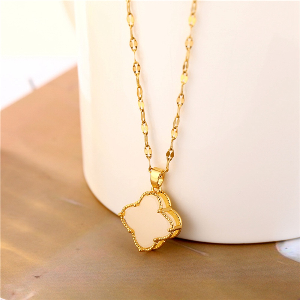 Vòng cổ mặt hình cỏ bốn lá thời trang cho nữ