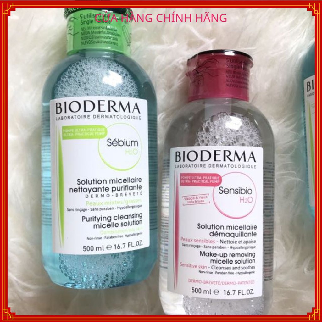 [DEAL SIÊU CHẤT] Nước tẩy trang BIODERMA Sensibio H2O Pháp Nắp Nhấn [GÌ CŨNG RẺ]