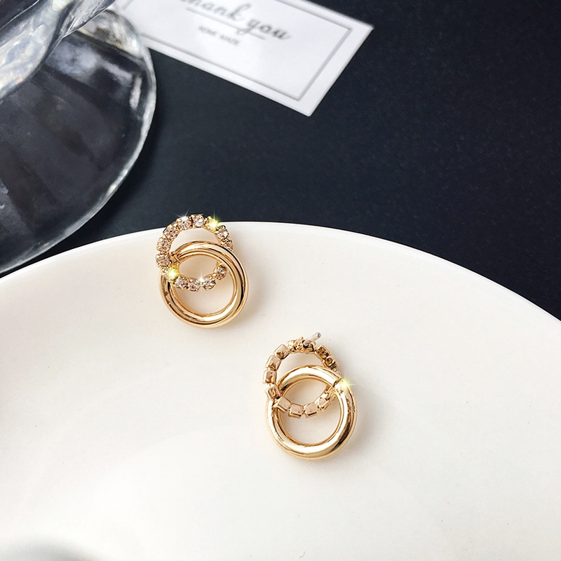 Bông Tai Mạ Bạc 925 Đính Đá Zircon