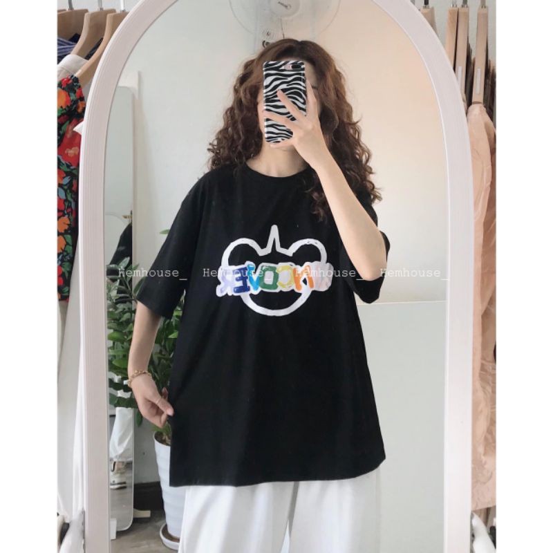 Set đồ LOVE phom unisex, Áo phom rộng quần chun gấu (hình chụp thật 100%)