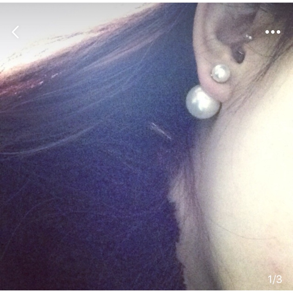 Khuyên Tai Dior Đính Ngọc Trai Nhân Tạo Thanh Lịch Thời Trang Kích Thước Ngoại Cỡ Hợp Thời Trang