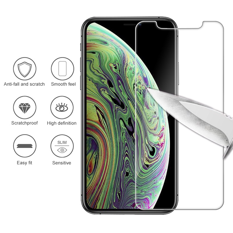 Miếng dán cường lực 9H cho màn hình điện thoại iPhone 8 7 6 6S Plus 5 5S SE 4S X XR XS Max