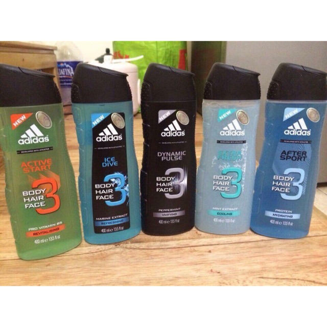 Tắm gội rửa mặt Adidas 3in1 250ml