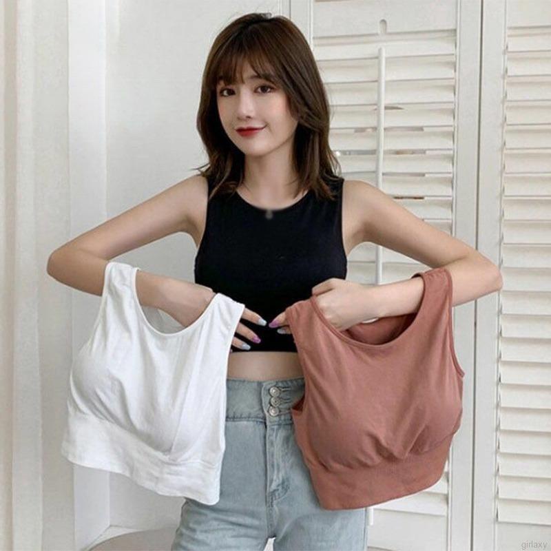 Áo lót thể thao màu sắc đơn giản thời trang Hàn Quốc năng động cho nữ