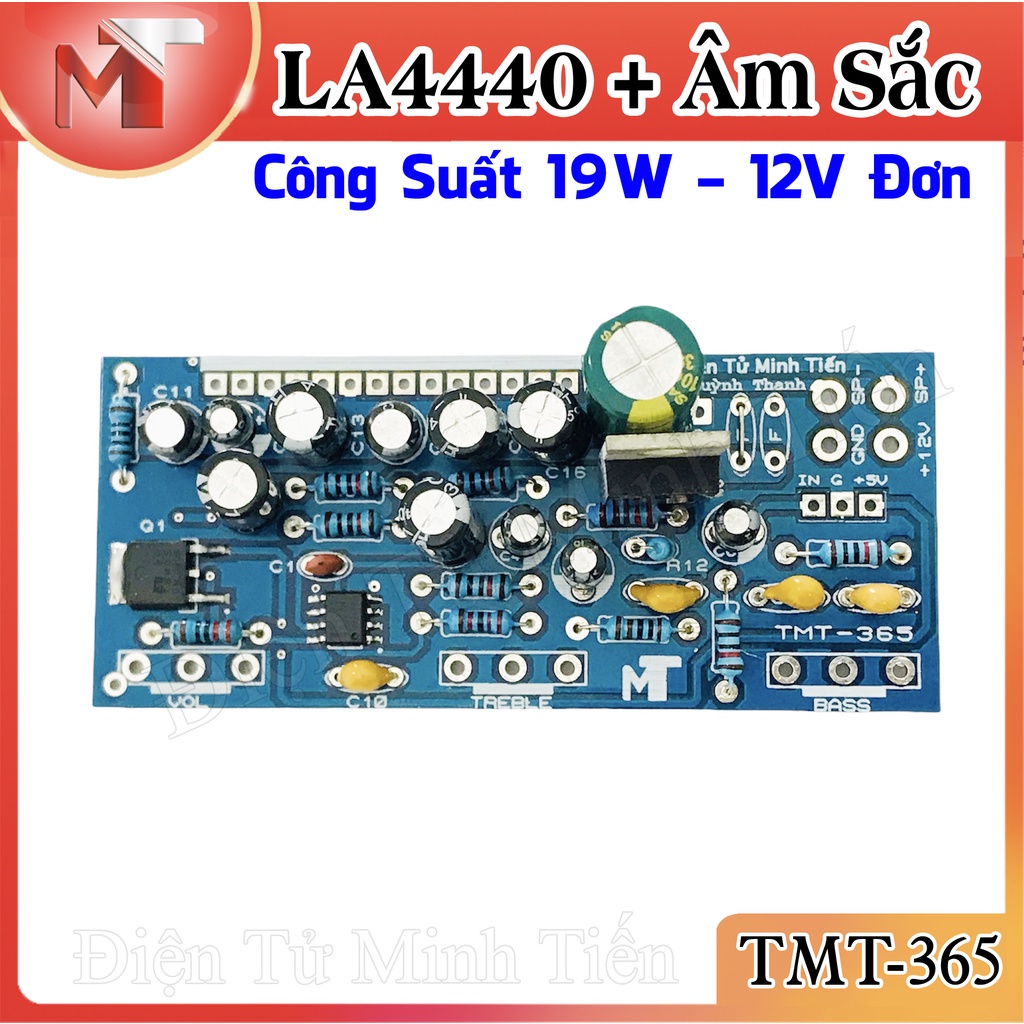 Mạch Công Suất LA4440 & Âm Sắc 5532 - 12V đơn