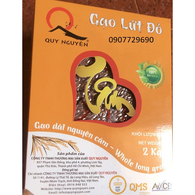 Gạo lứt đỏ Gói 2 kg như hình chụp