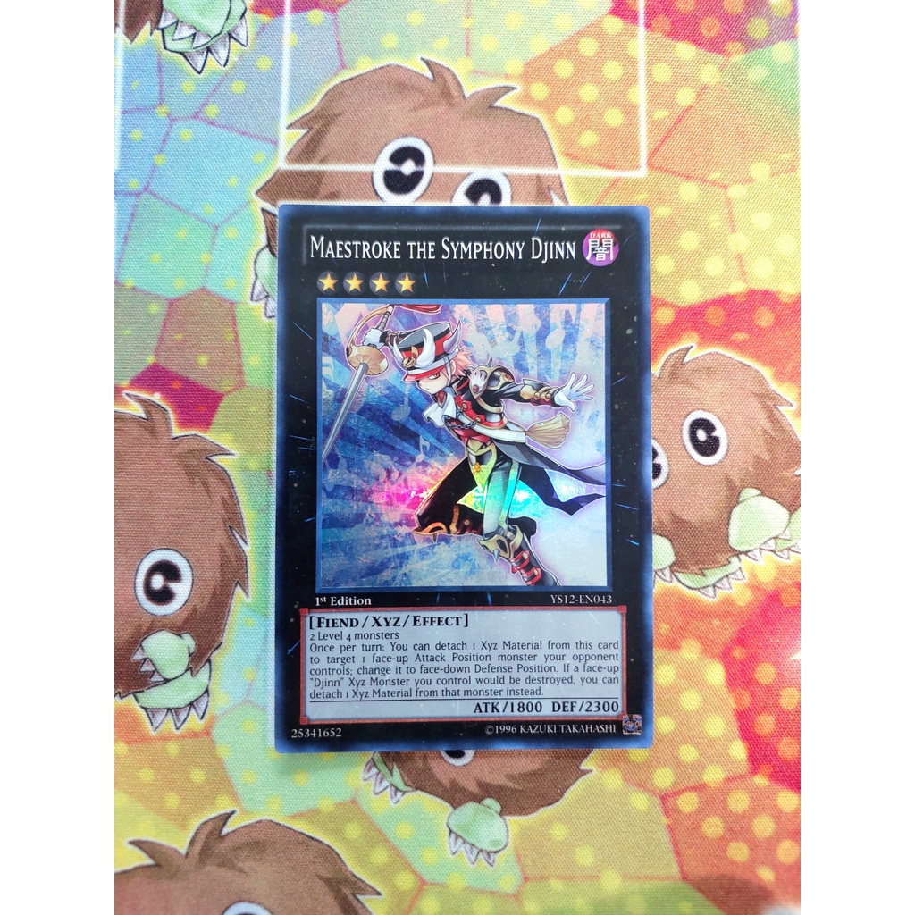 Thẻ Bài Mint90 Yugioh Monster Maestroke the Symphony Djinn - YS12-EN043 - Super