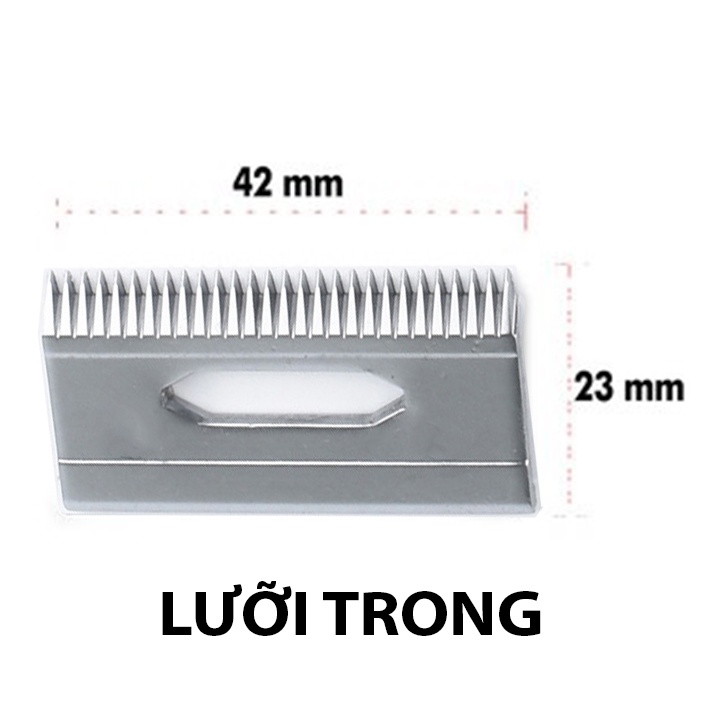 Bộ lưỡi thay thế tông đơ Chaoba 808 lưỡi thép không gỉ có thể dùng cho các mẫu  tông đỡ điện có bản lưỡi 4,5 đến 4,7 cm