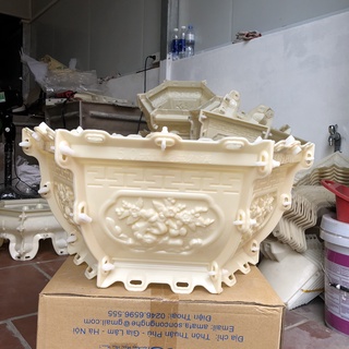[Mã giảm giá 10k]Khuôn đúc chậu cảnh lục giác 50cm nhựa ABS có đầy đủ lòng trong