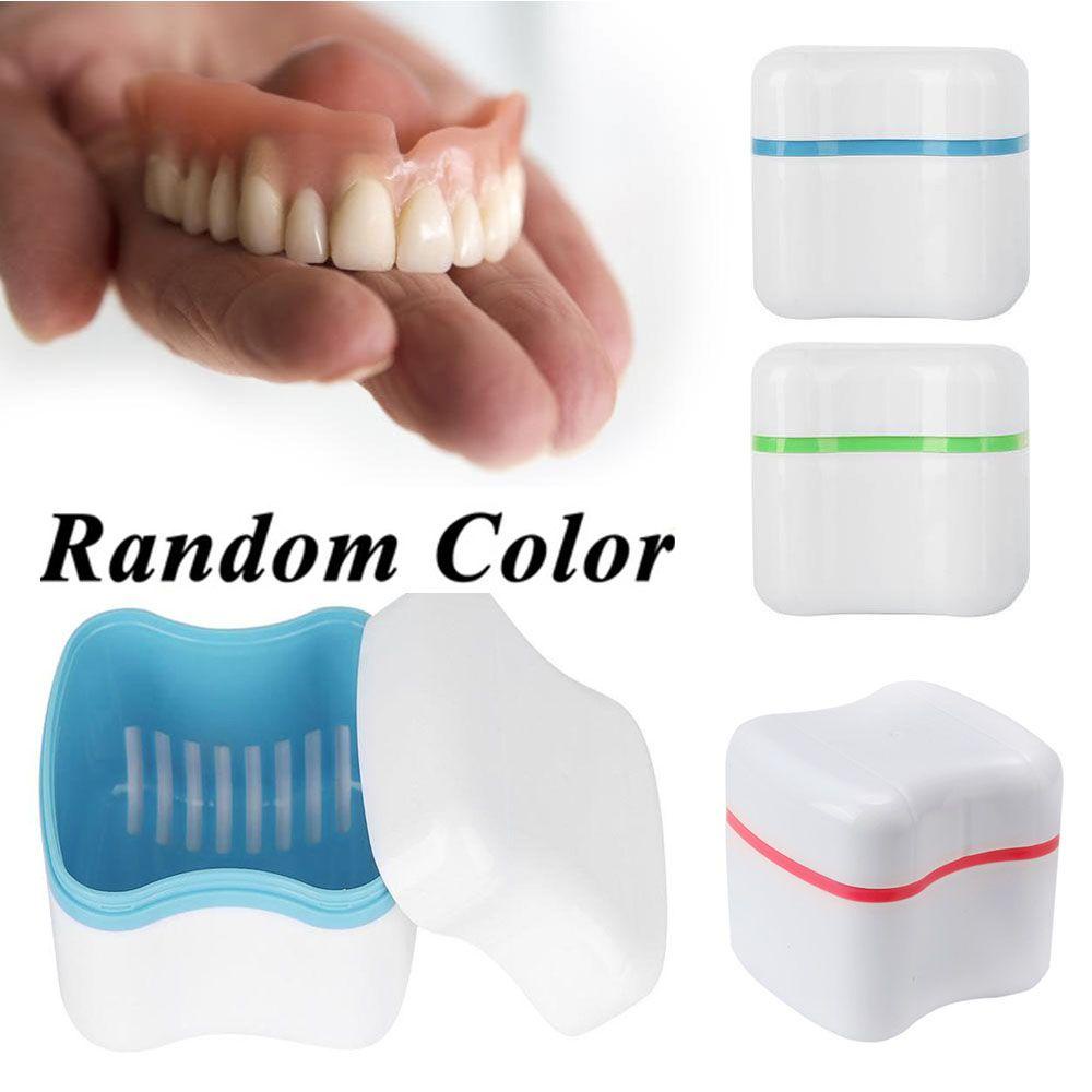 Hộp Nhựa Đựng Răng Giả Kèm Đồ Lọc Làm Sạch Tiện Dụng