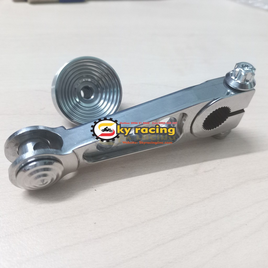 Càng thắng Thẳng Chuẩn Inox 304 CNC nguyên khối gắn cho nhiều dòng xe DR, W, Si....